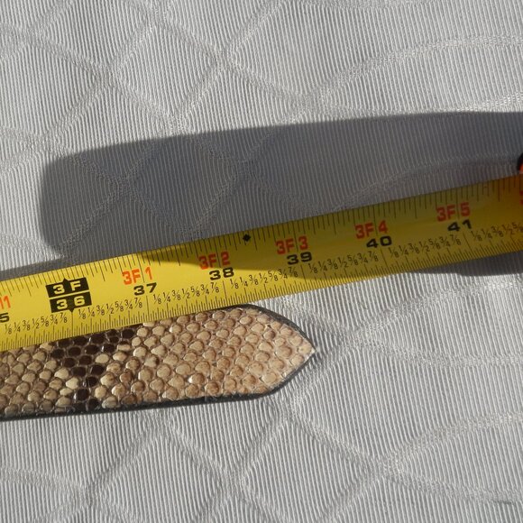 Lauren Dinardo  Snake Skin Belt with Natural Agate Buckle main image 3